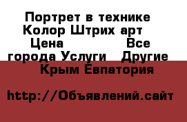 Портрет в технике “Колор-Штрих-арт“ › Цена ­ 250-350 - Все города Услуги » Другие   . Крым,Евпатория